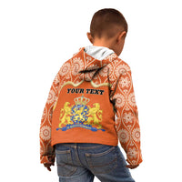 Personalised Netherlands Koningsdag 2025 Kid Hoodie King's Day Dutch Costume Spirit