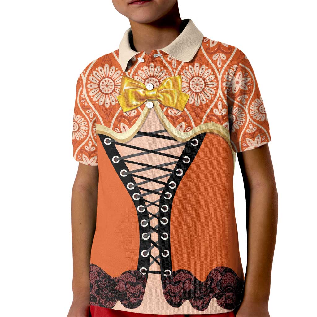 Personalised Netherlands Koningsdag 2025 Kid Polo Shirt King's Day Dutch Costume Spirit