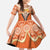 Personalised Netherlands Koningsdag 2025 Kid Short Sleeve Dress King's Day Dutch Costume Spirit