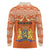 Personalised Netherlands Koningsdag 2025 Long Sleeve Polo Shirt King's Day Dutch Costume Spirit