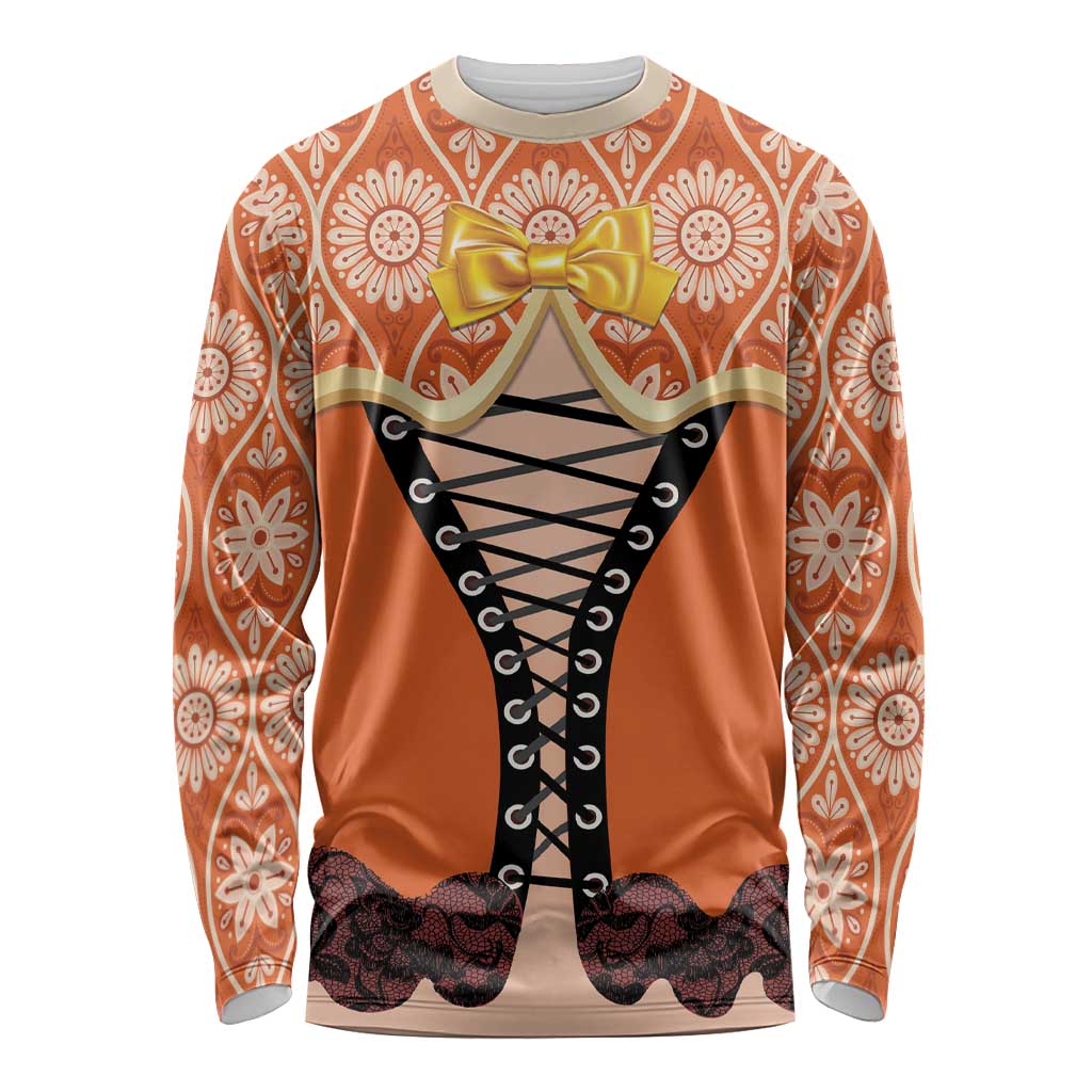 Personalised Netherlands Koningsdag 2025 Long Sleeve Shirt King's Day Dutch Costume Spirit