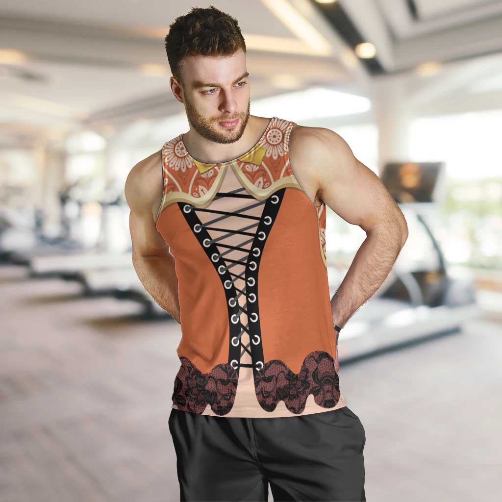 Personalised Netherlands Koningsdag 2025 Men Tank Top King's Day Dutch Costume Spirit