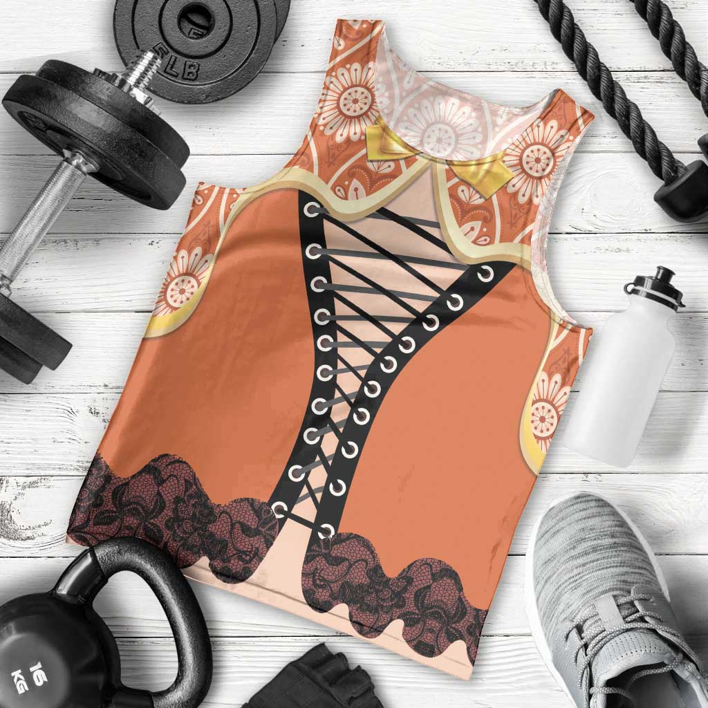 Personalised Netherlands Koningsdag 2025 Men Tank Top King's Day Dutch Costume Spirit