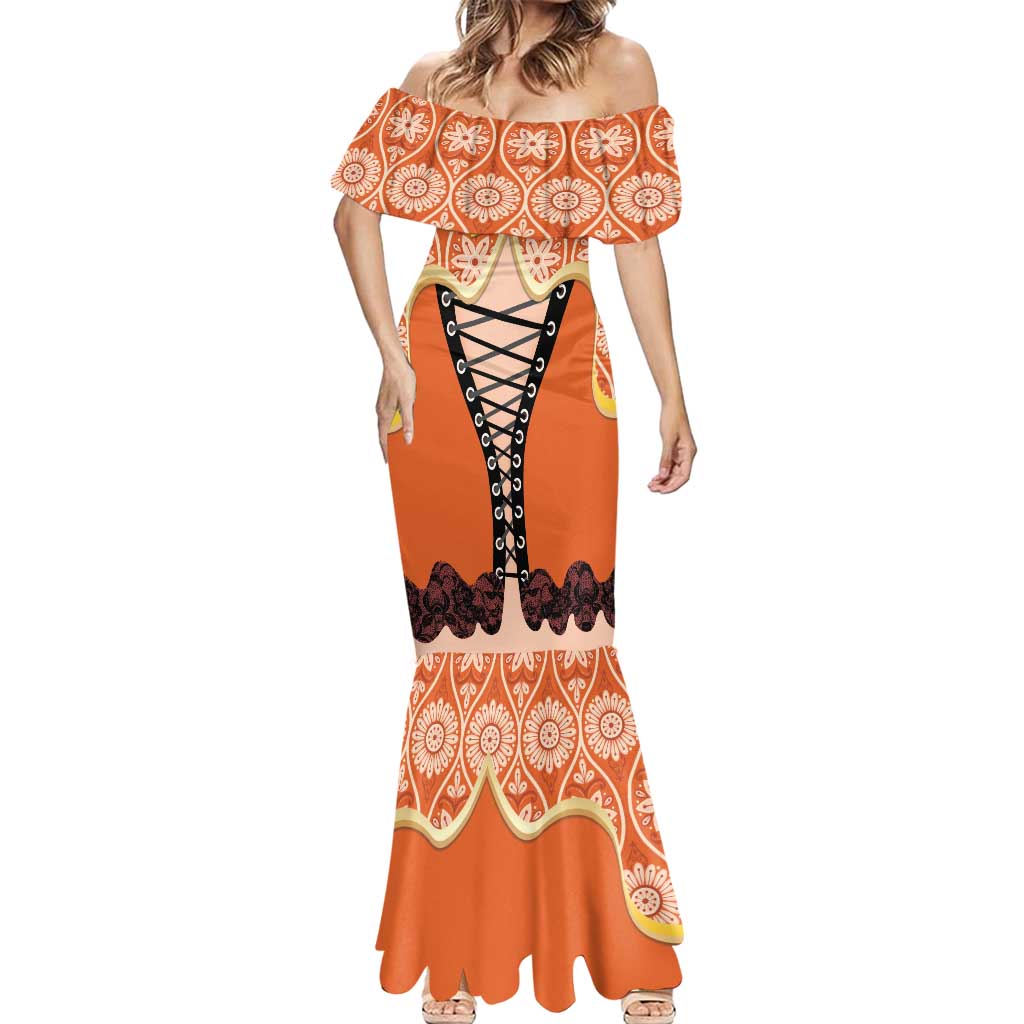 Personalised Netherlands Koningsdag 2025 Mermaid Dress King's Day Dutch Costume Spirit