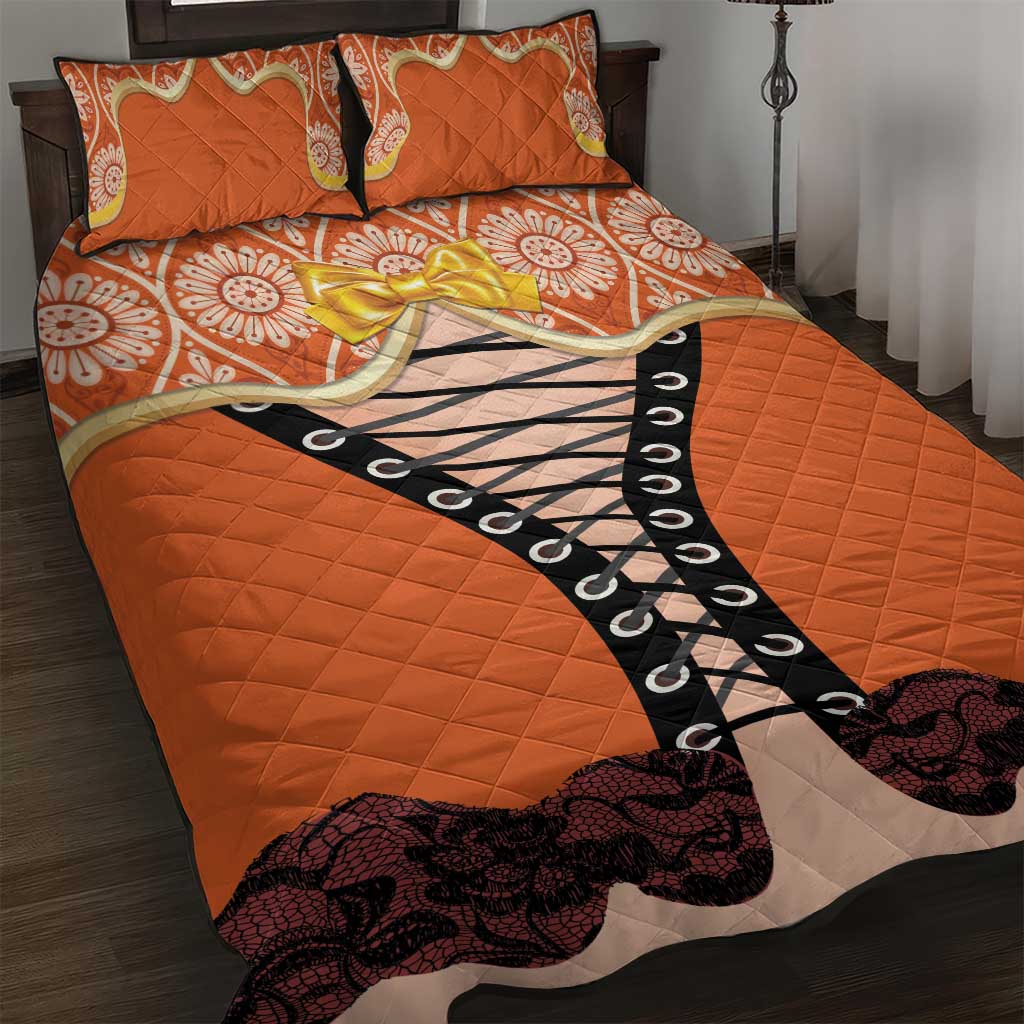 Netherlands Koningsdag 2025 Quilt Bed Set King's Day Dutch Costume Spirit