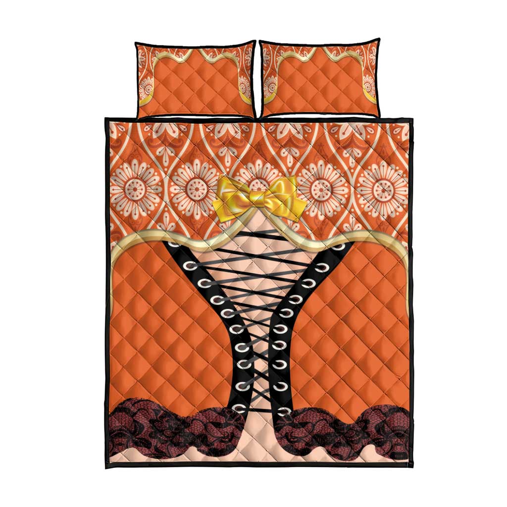 Netherlands Koningsdag 2025 Quilt Bed Set King's Day Dutch Costume Spirit