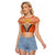 Personalised Netherlands Koningsdag 2025 Raglan Cropped T Shirt King's Day Dutch Costume Spirit