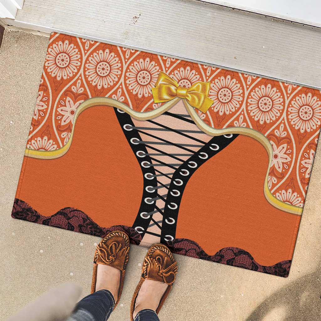 Netherlands Koningsdag 2025 Rubber Doormat King's Day Dutch Costume Spirit