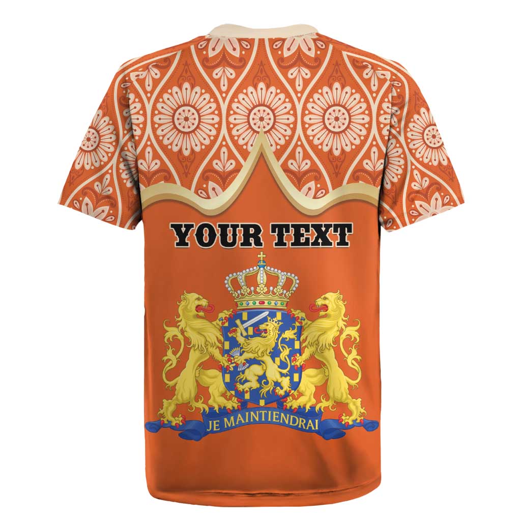 Personalised Netherlands Koningsdag 2025 Rugby Jersey King's Day Dutch Costume Spirit