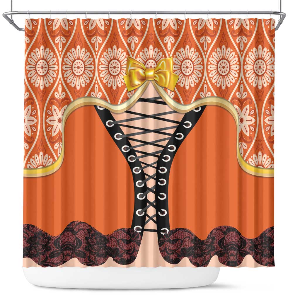 Netherlands Koningsdag 2025 Shower Curtain King's Day Dutch Costume Spirit
