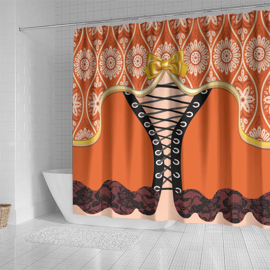 Netherlands Koningsdag 2025 Shower Curtain King's Day Dutch Costume Spirit