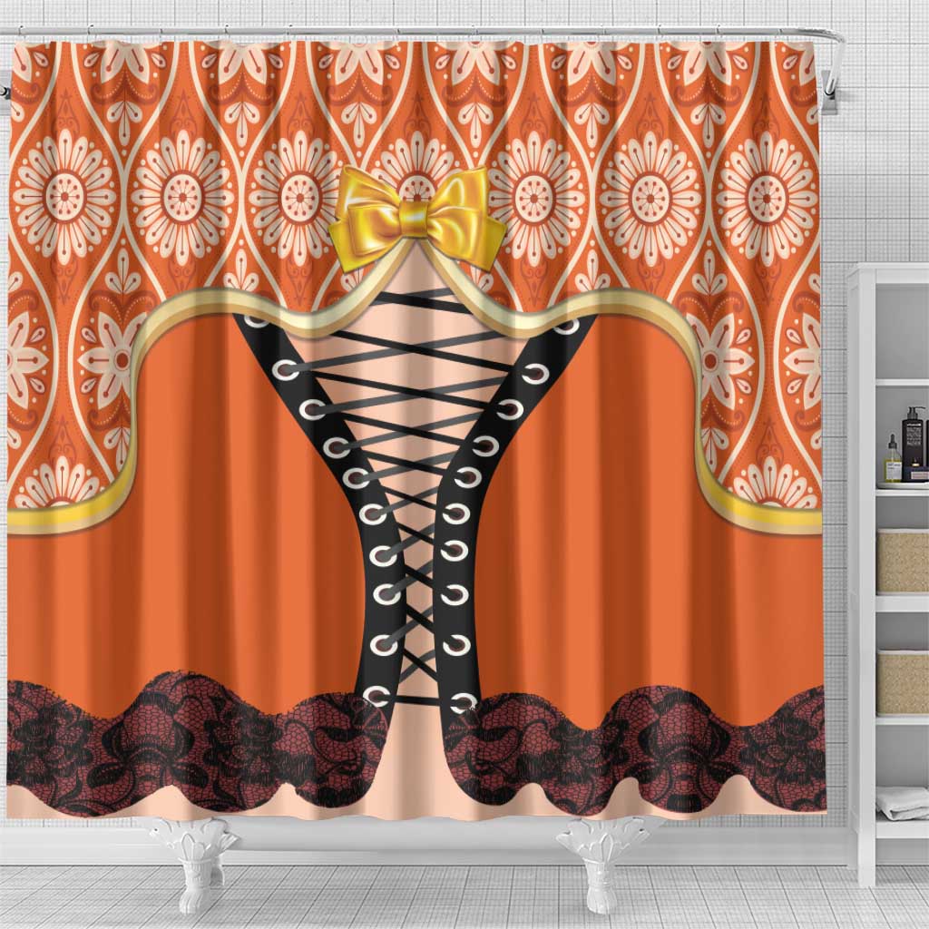 Netherlands Koningsdag 2025 Shower Curtain King's Day Dutch Costume Spirit