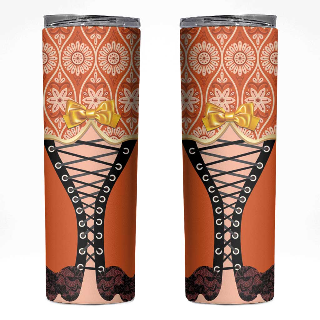 Netherlands Koningsdag 2025 Skinny Tumbler King's Day Dutch Costume Spirit