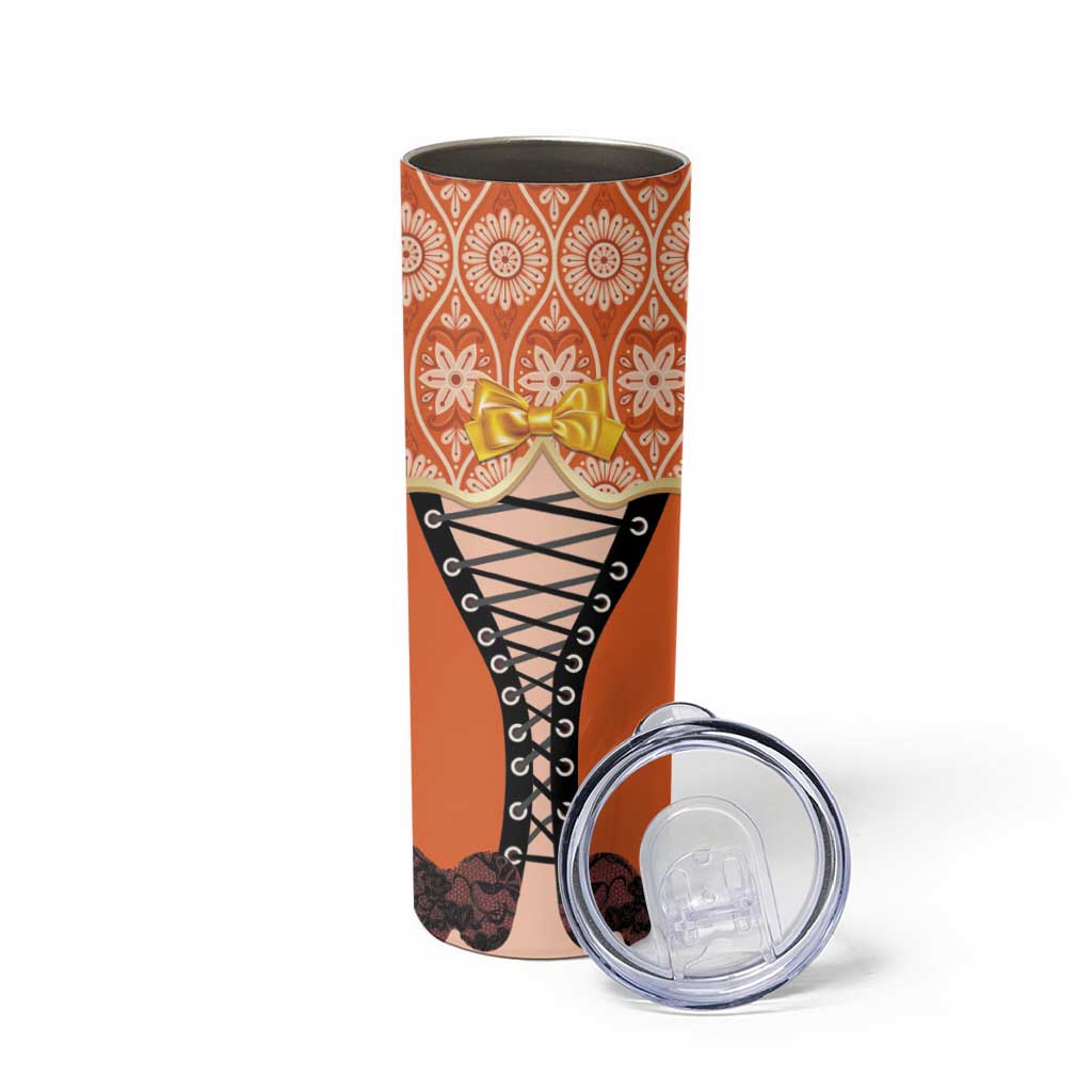 Netherlands Koningsdag 2025 Skinny Tumbler King's Day Dutch Costume Spirit