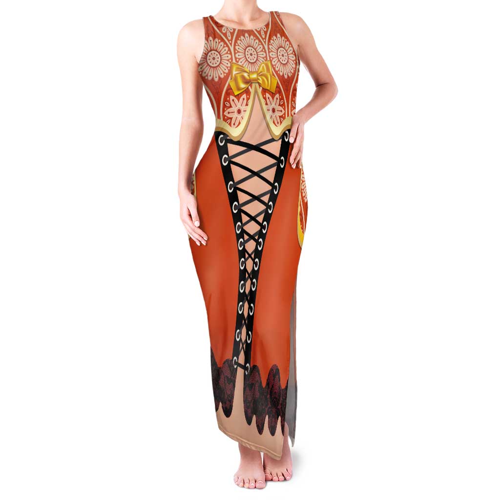 Personalised Netherlands Koningsdag 2025 Tank Maxi Dress King's Day Dutch Costume Spirit