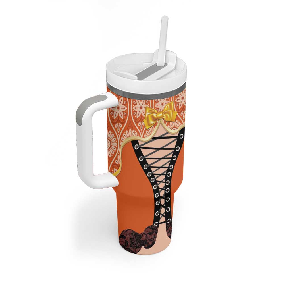 Netherlands Koningsdag 2025 Tumbler With Handle King's Day Dutch Costume Spirit