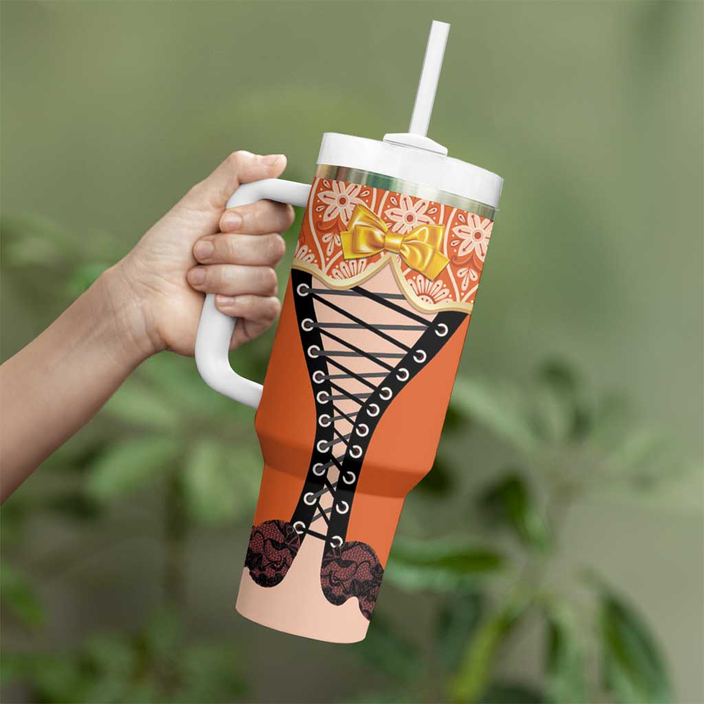 Netherlands Koningsdag 2025 Tumbler With Handle King's Day Dutch Costume Spirit