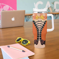 Netherlands Koningsdag 2025 Tumbler With Handle King's Day Dutch Costume Spirit