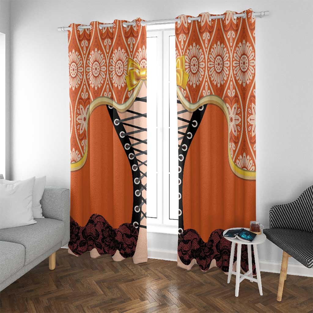 Netherlands Koningsdag 2025 Window Curtain King's Day Dutch Costume Spirit