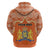 Personalised Netherlands Koningsdag 2025 Zip Hoodie King's Day Dutch Costume Spirit