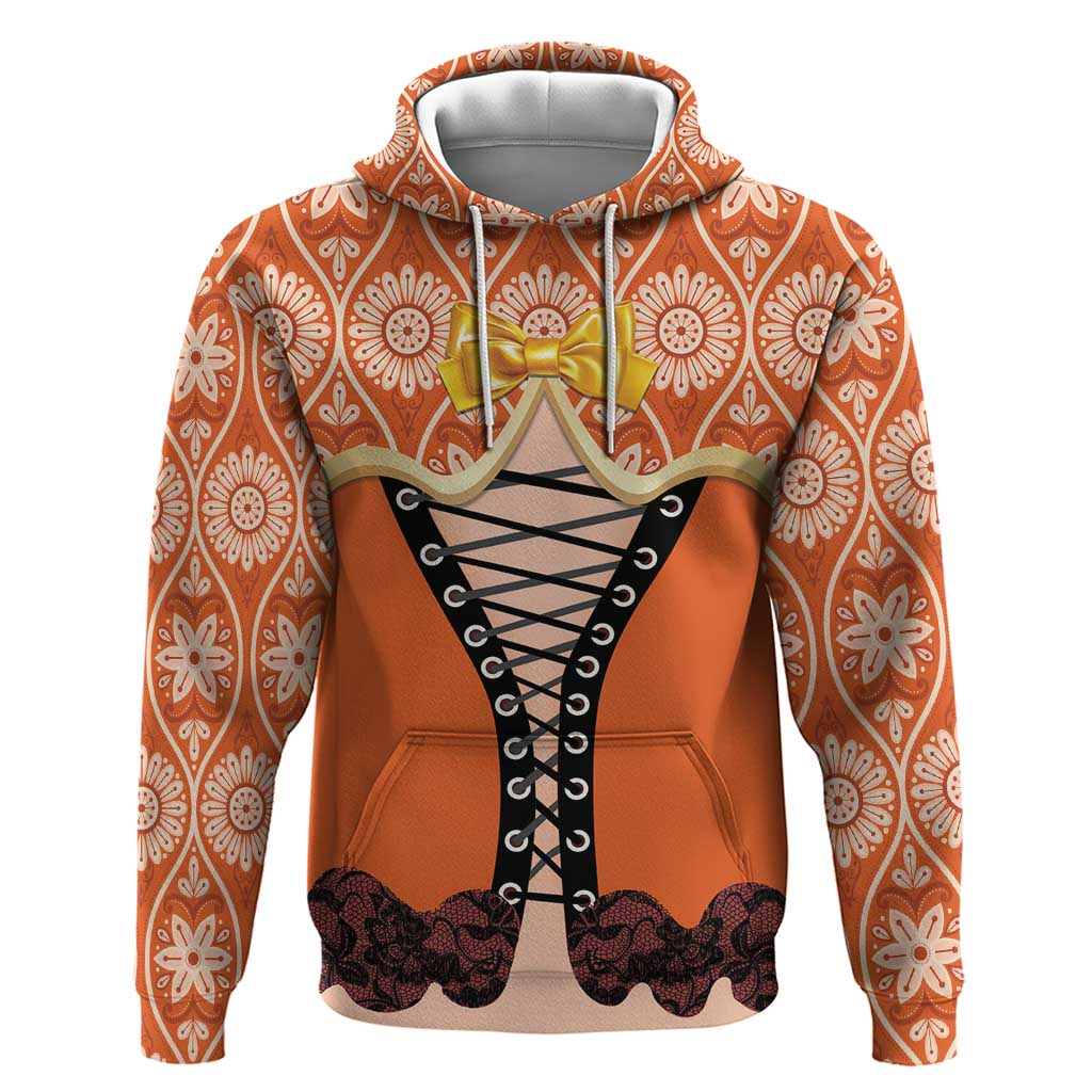 Personalised Netherlands Koningsdag 2025 Zip Hoodie King's Day Dutch Costume Spirit