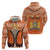 Personalised Netherlands Koningsdag 2025 Zip Hoodie King's Day Dutch Costume Spirit