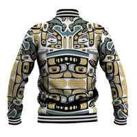 Canada Chilkat Pattern Baseball Jacket Haida Spirit