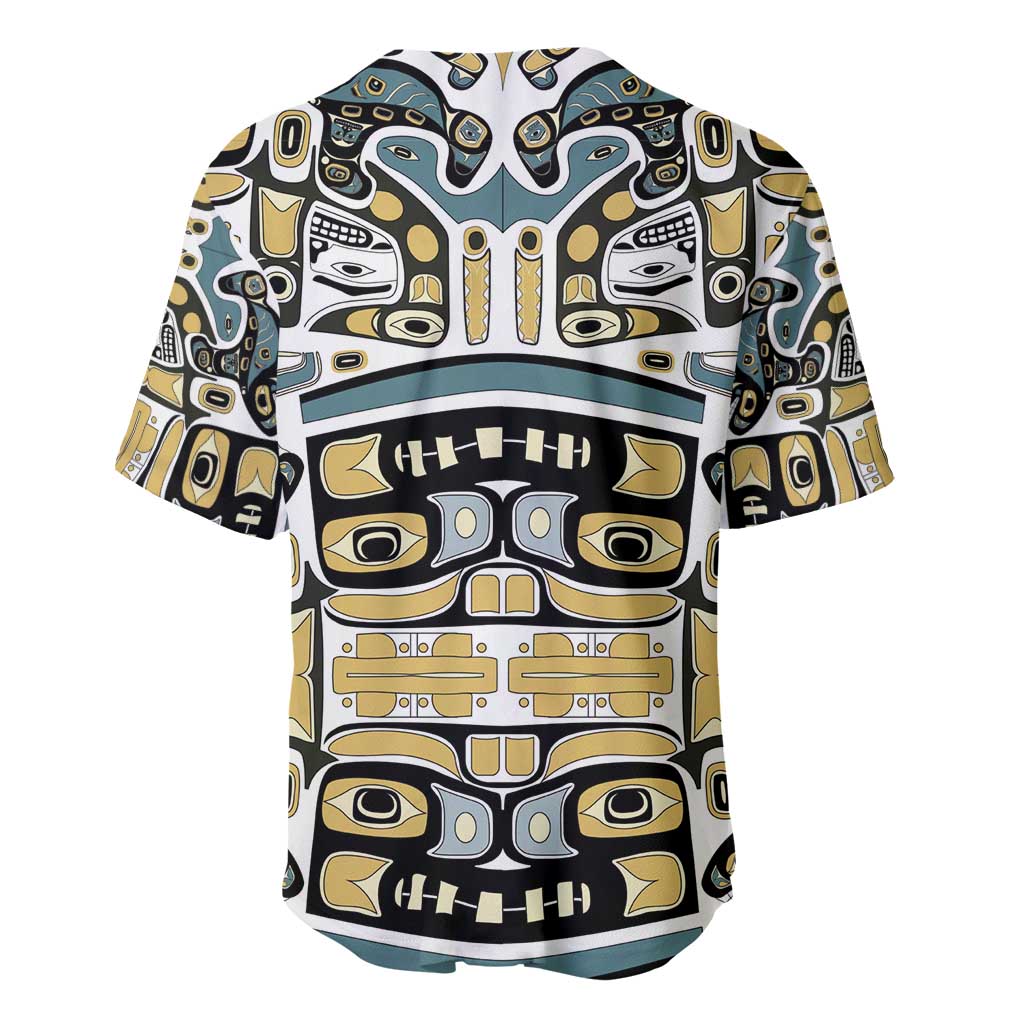Canada Chilkat Pattern Baseball Jersey Haida Spirit