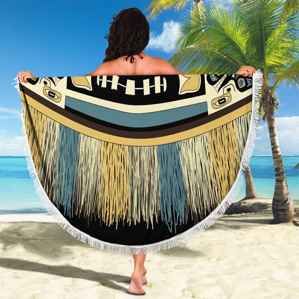 Canada Chilkat Pattern Beach Blanket Haida Spirit