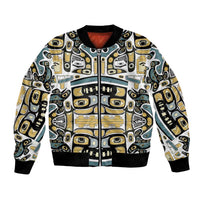 Canada Chilkat Pattern Bomber Jacket Haida Spirit