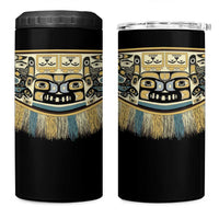 Canada Chilkat Pattern 4 in 1 Can Cooler Tumbler Haida Spirit