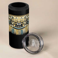 Canada Chilkat Pattern 4 in 1 Can Cooler Tumbler Haida Spirit