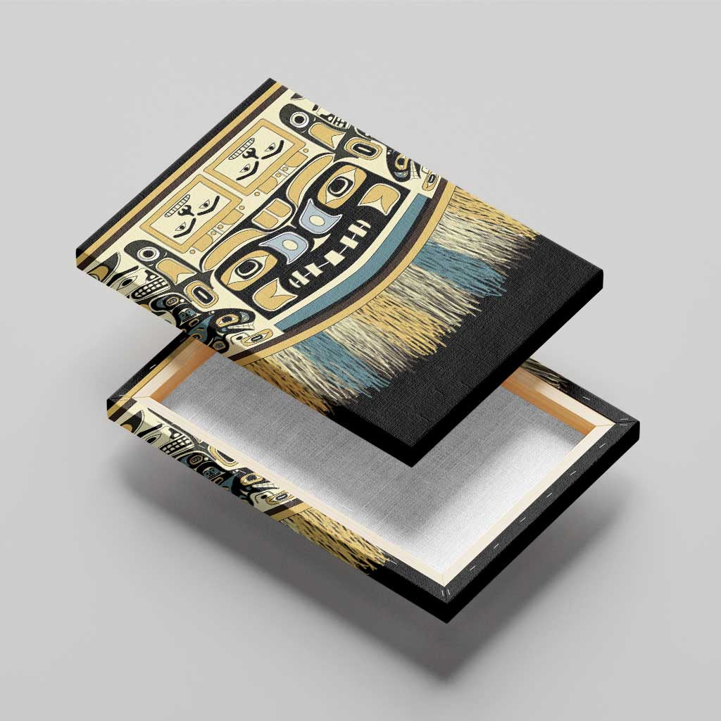 Canada Chilkat Pattern Canvas Wall Art Haida Spirit