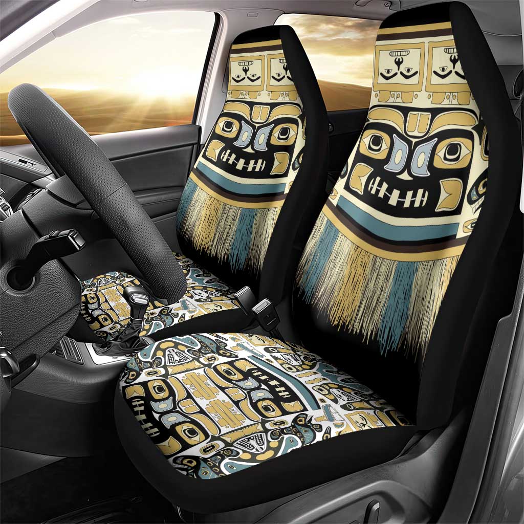 Canada Chilkat Pattern Car Seat Cover Haida Spirit