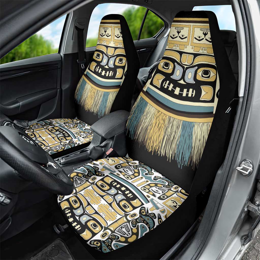 Canada Chilkat Pattern Car Seat Cover Haida Spirit