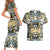 Canada Chilkat Pattern Couples Matching Short Sleeve Bodycon Dress and Hawaiian Shirt Haida Spirit