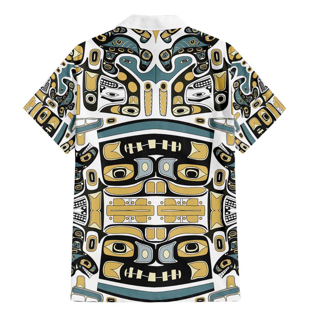 Canada Chilkat Pattern Family Matching Mermaid Dress and Hawaiian Shirt Haida Spirit