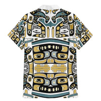 Canada Chilkat Pattern Family Matching Mermaid Dress and Hawaiian Shirt Haida Spirit