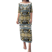 Canada Chilkat Pattern Family Matching Puletasi and Hawaiian Shirt Haida Spirit
