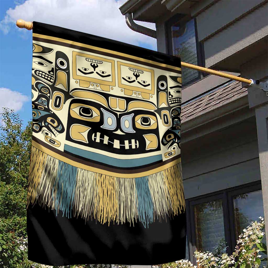 Canada Chilkat Pattern Garden Flag Haida Spirit