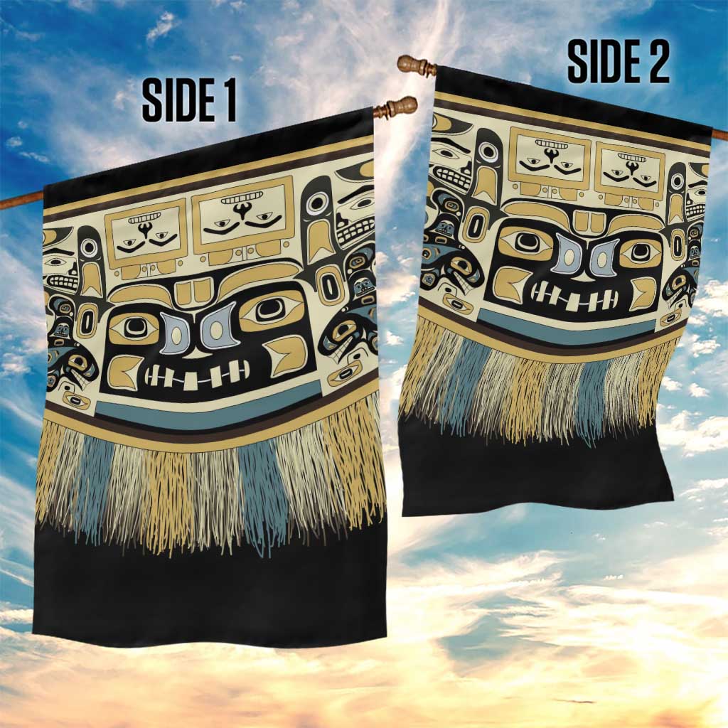 Canada Chilkat Pattern Garden Flag Haida Spirit
