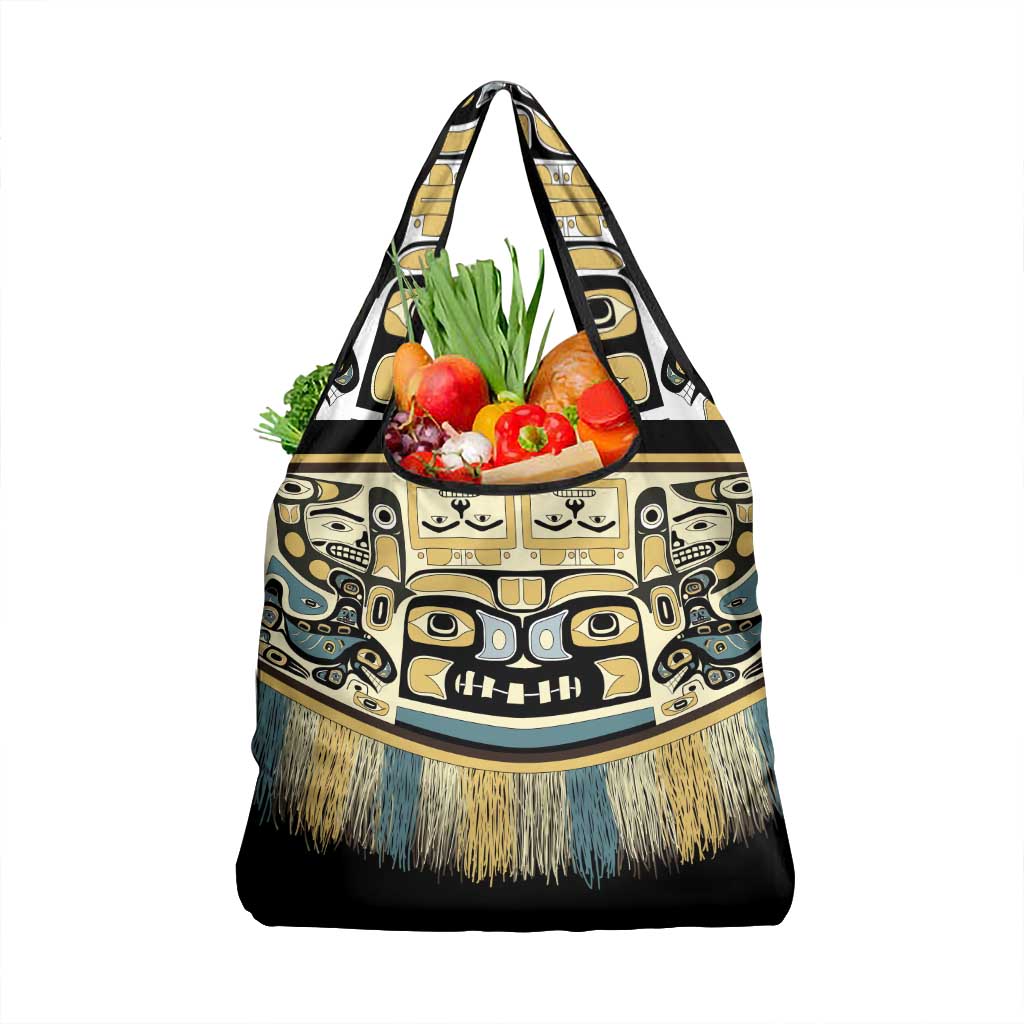 Canada Chilkat Pattern Grocery Bag Haida Spirit