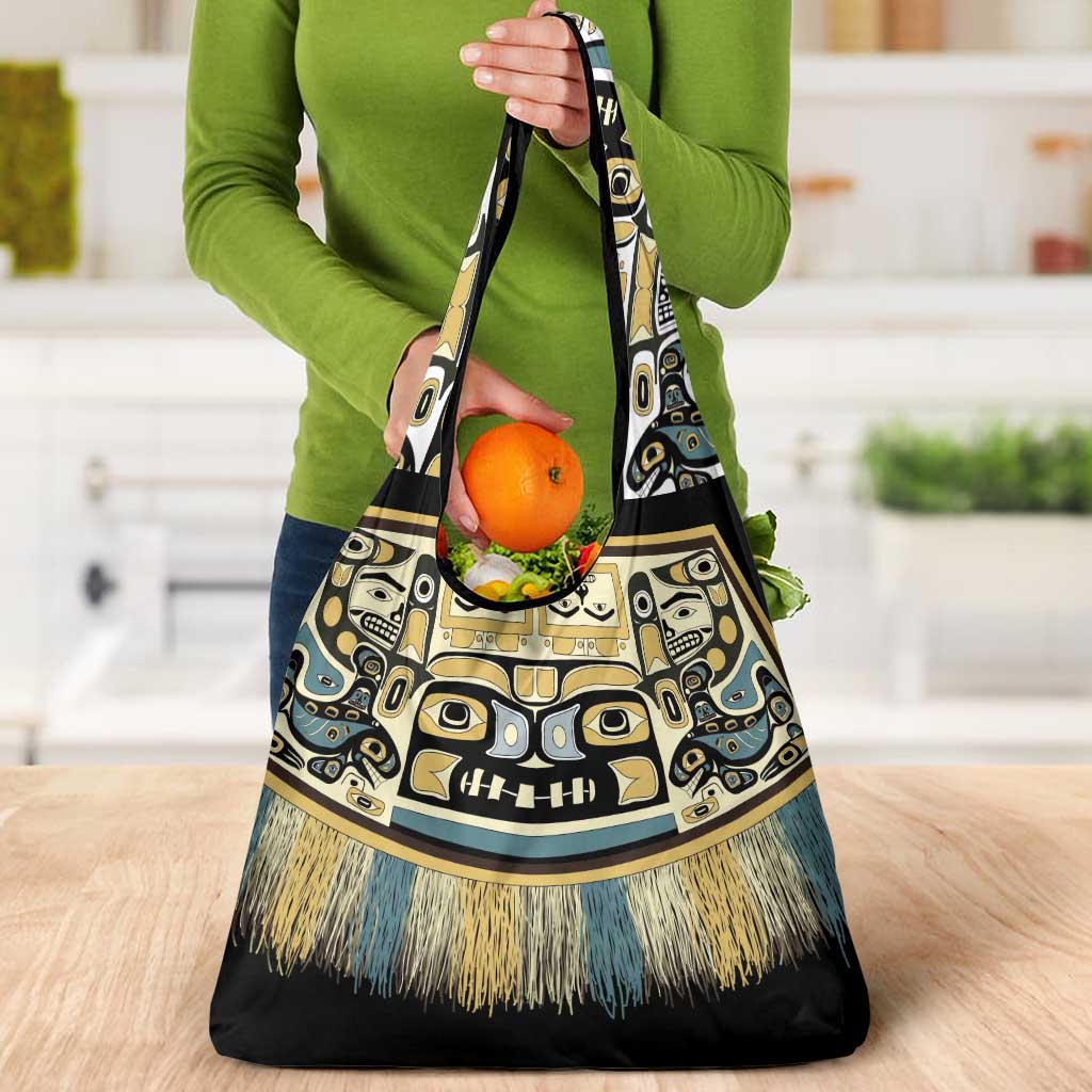 Canada Chilkat Pattern Grocery Bag Haida Spirit