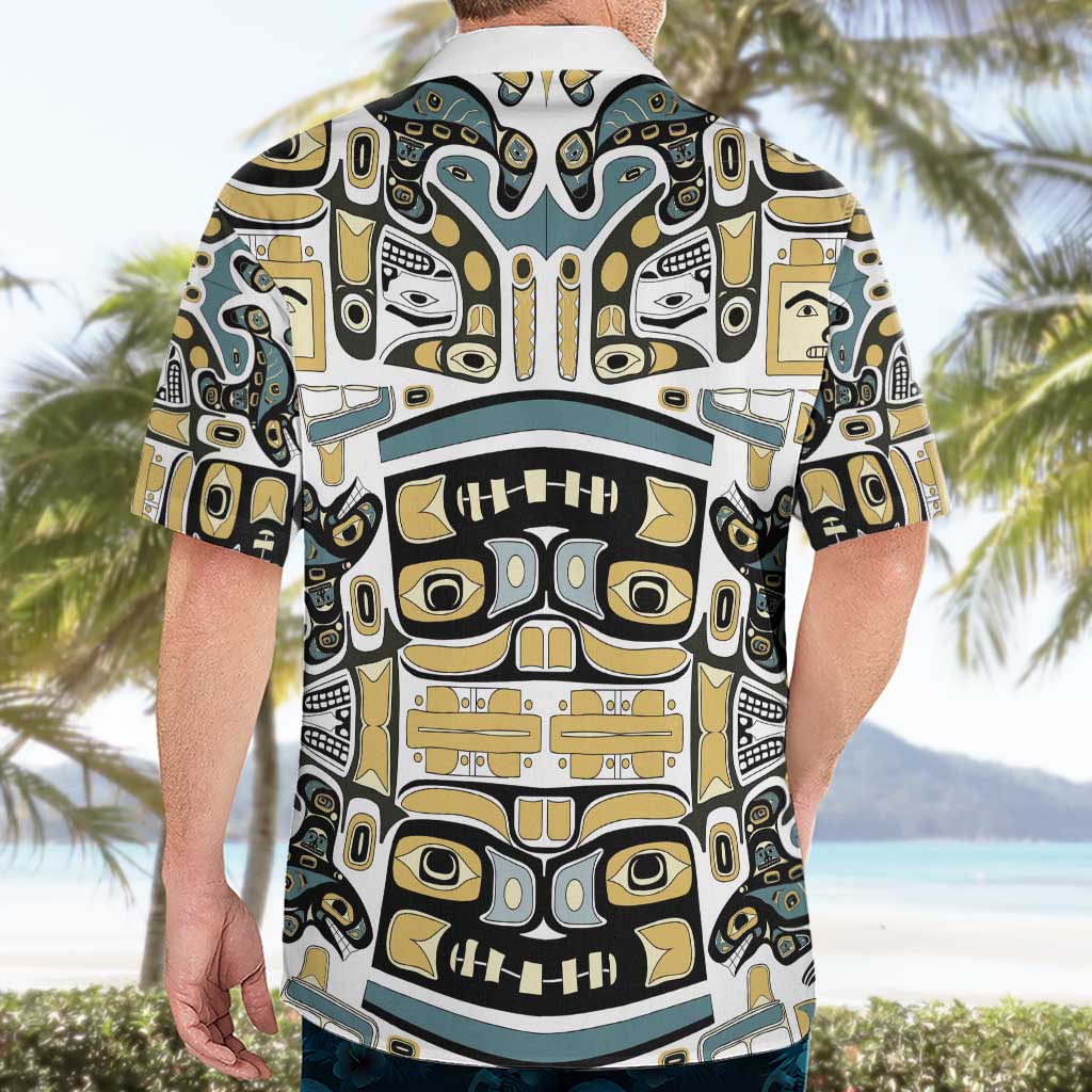 Canada Chilkat Pattern Hawaiian Shirt Haida Spirit