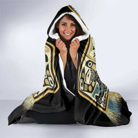 Canada Chilkat Pattern Hooded Blanket Haida Spirit