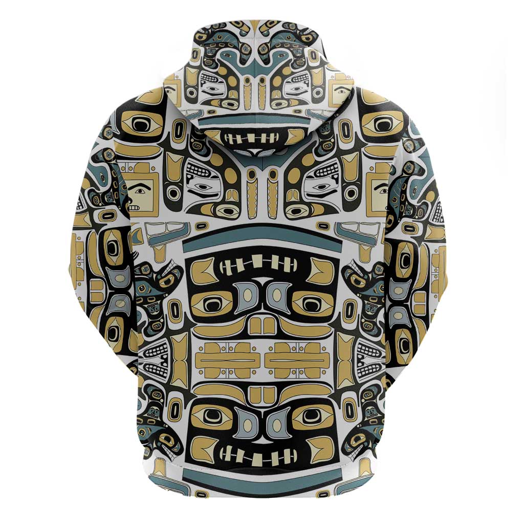 Canada Chilkat Pattern Hoodie Haida Spirit