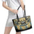 Canada Chilkat Pattern Leather Tote Bag Haida Spirit
