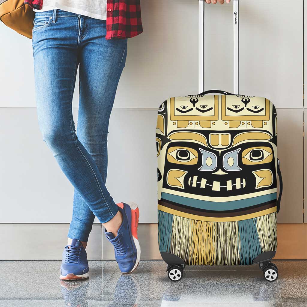 Canada Chilkat Pattern Luggage Cover Haida Spirit