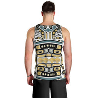 Canada Chilkat Pattern Men Tank Top Haida Spirit