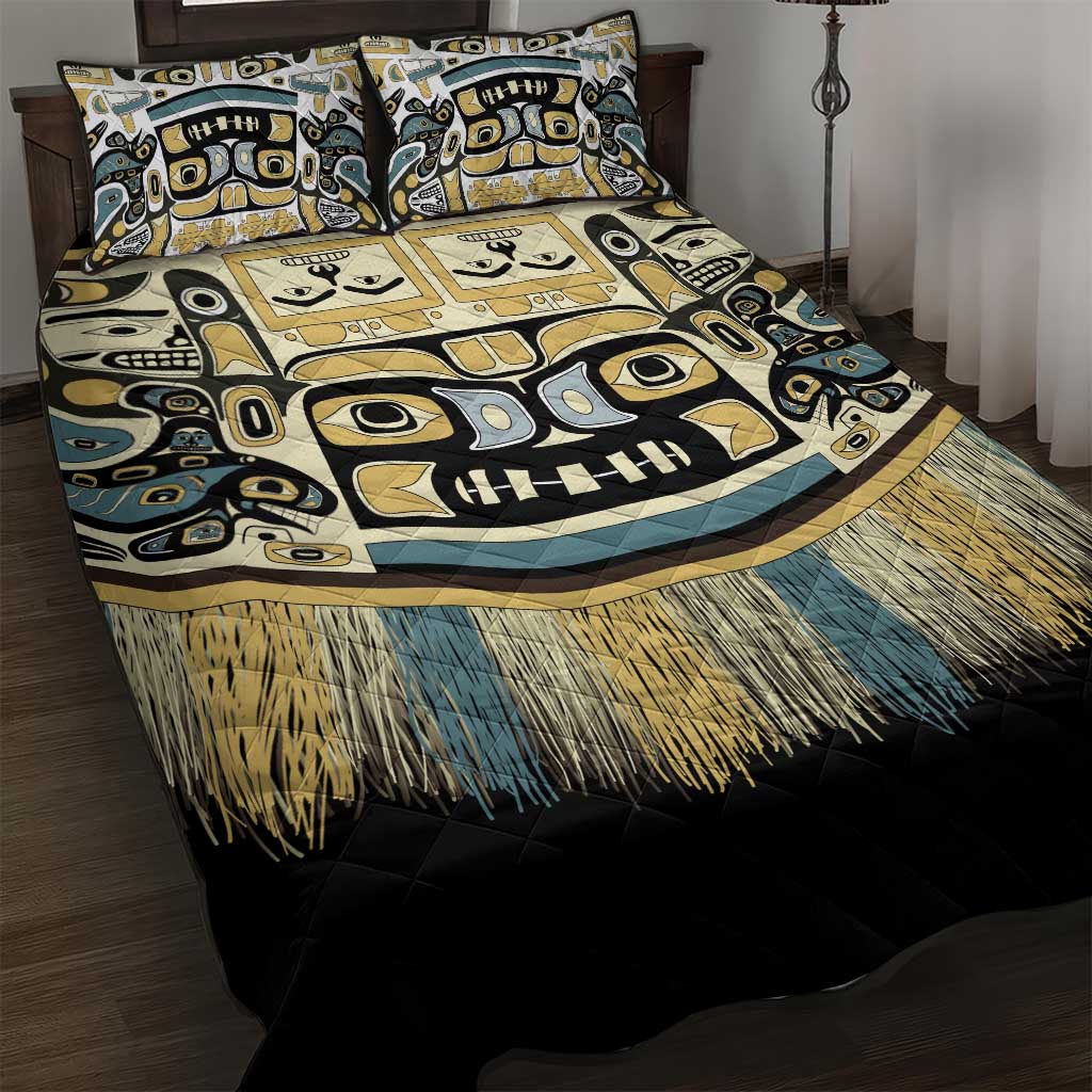 Canada Chilkat Pattern Quilt Bed Set Haida Spirit